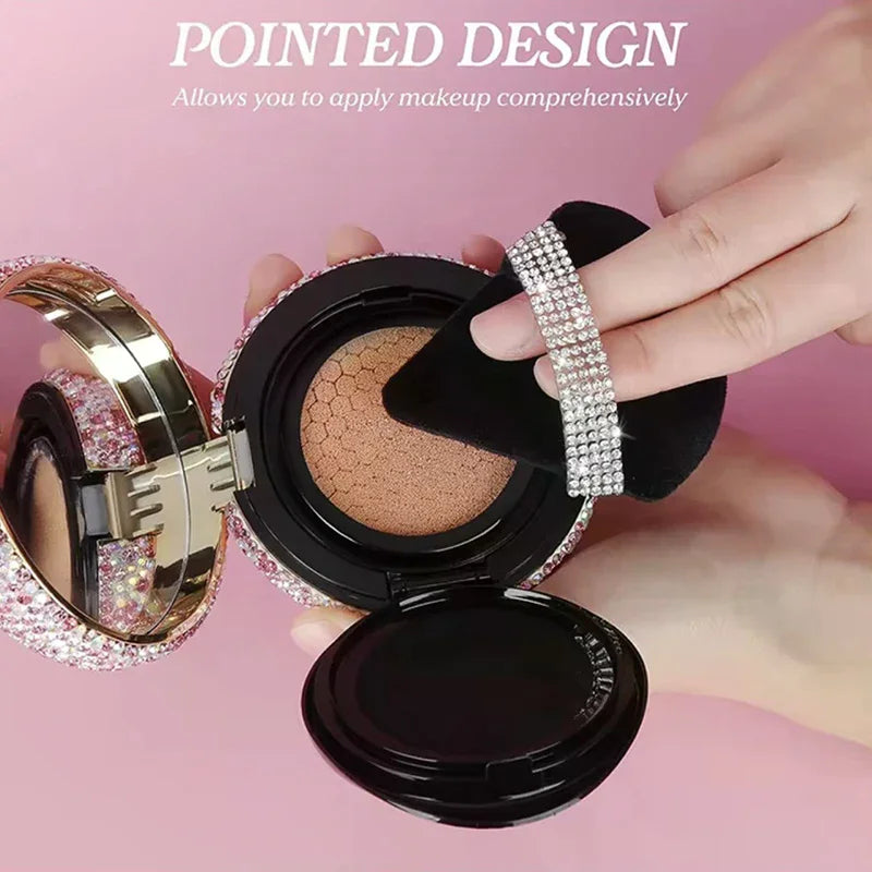 3-Pack Triangle Powder Puff Sponge Set | Soft Velvet Makeup Makeup Sponge Puff QXL
