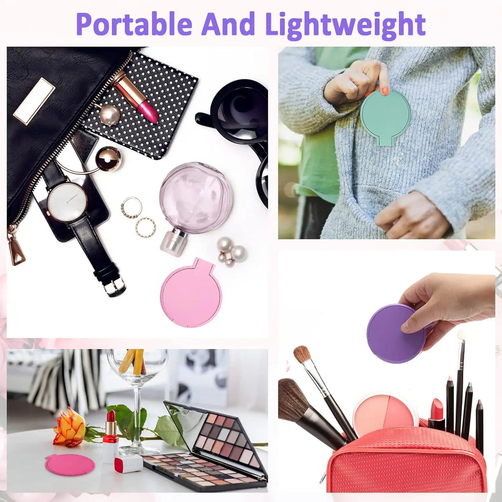 12-Pack Mini Round Folding Compact Travel Mirrors 2.4" Compact Travel Mirror QXL