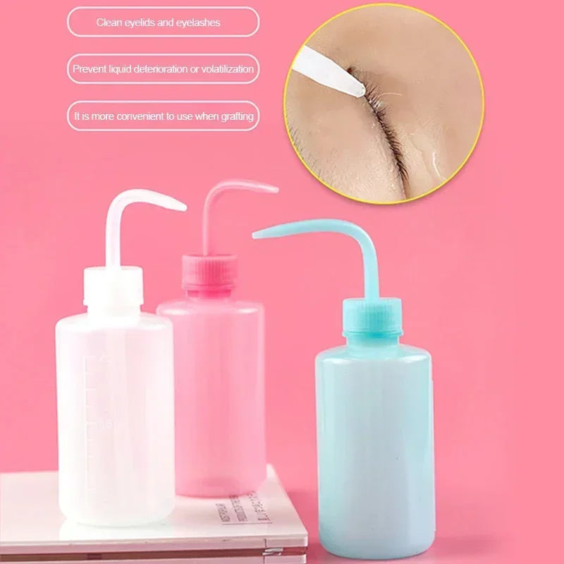 250/500ml Eyelash Cleaning Bottle | Curved Spout Lash Wash Lash Cleaning Bottle QXL