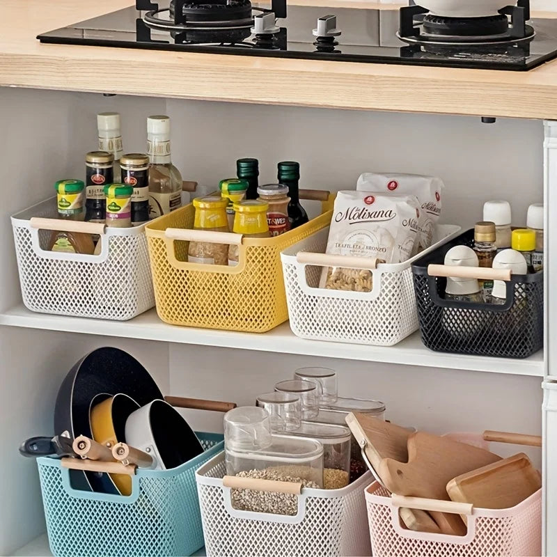 Hollow Plastic Storage Basket | Kitchen, Bathroom & Bedside Storage Basket QXL