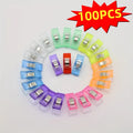 U-Shape Spring Clips for Sewing, Quilting & Scrapbooking | 30/50/100 Craft Spring Clips QXL 100Pcs Random Colors