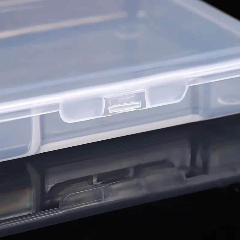 Transparent Flip-Top PP Plastic Storage Boxes | Small Items Plastic Storage Box QXL