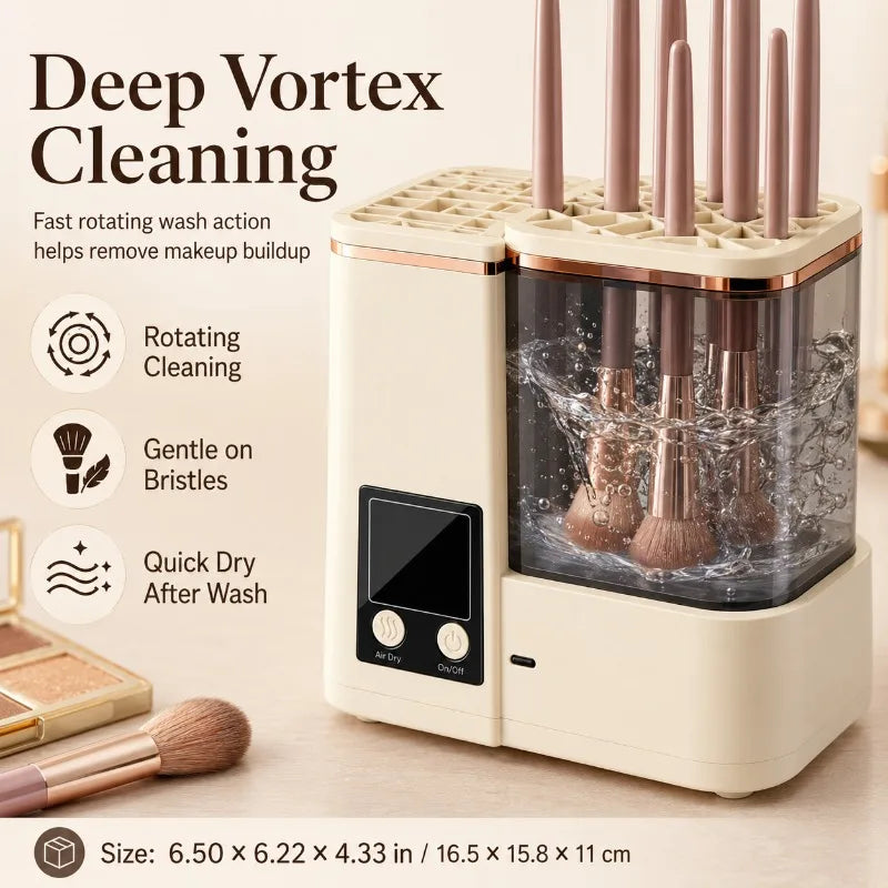 Automatic Makeup Brush Cleaner & Dryer | LCD Type-C Makeup Brush Cleaner QXL