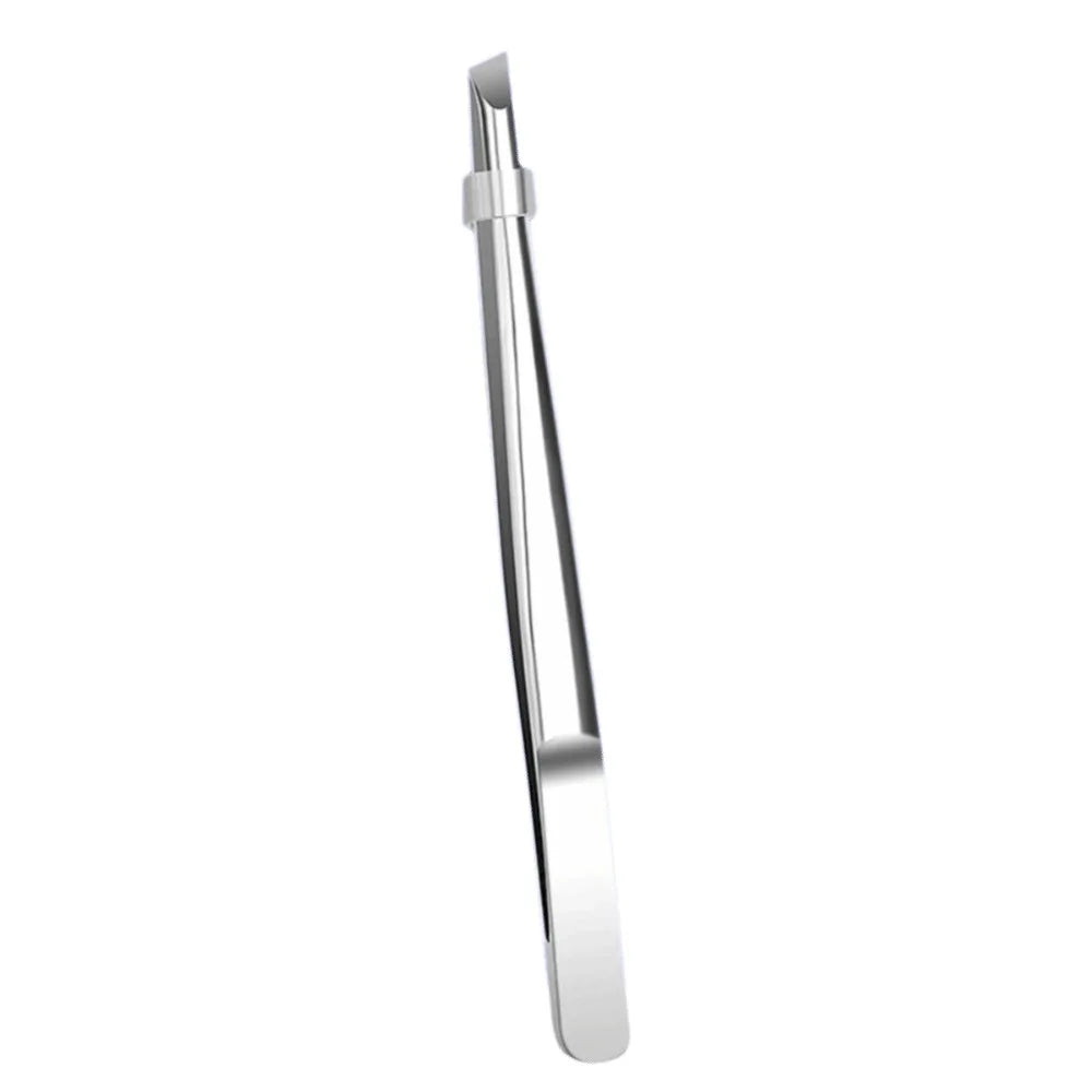 Stainless Steel Slant Tip Tweezers for Eyebrows & Lashes Precision Tweezers QXL 1PC