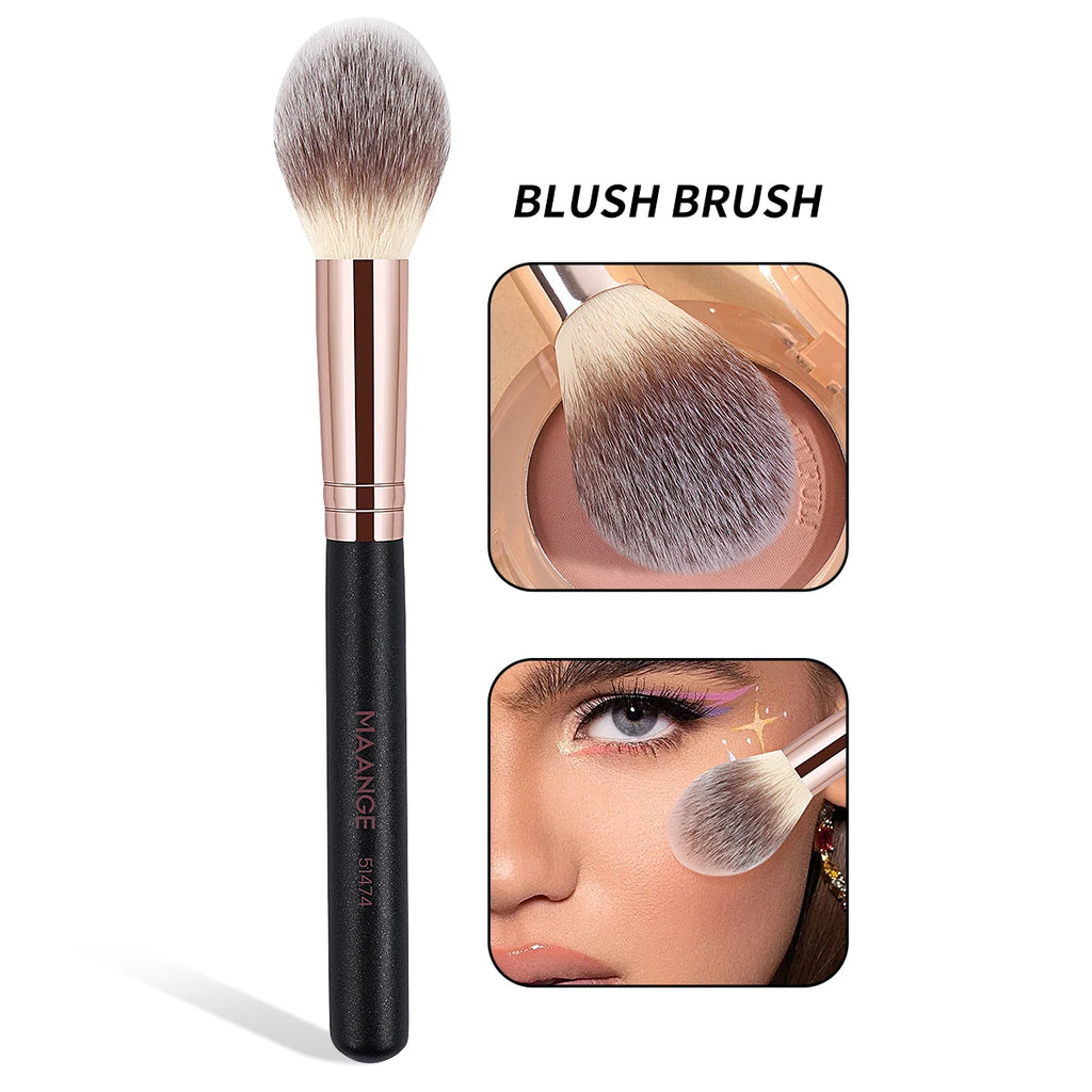 MAANGE Double-Head Makeup Brushes | Foundation & Blush Set Makeup Brush Set QXL