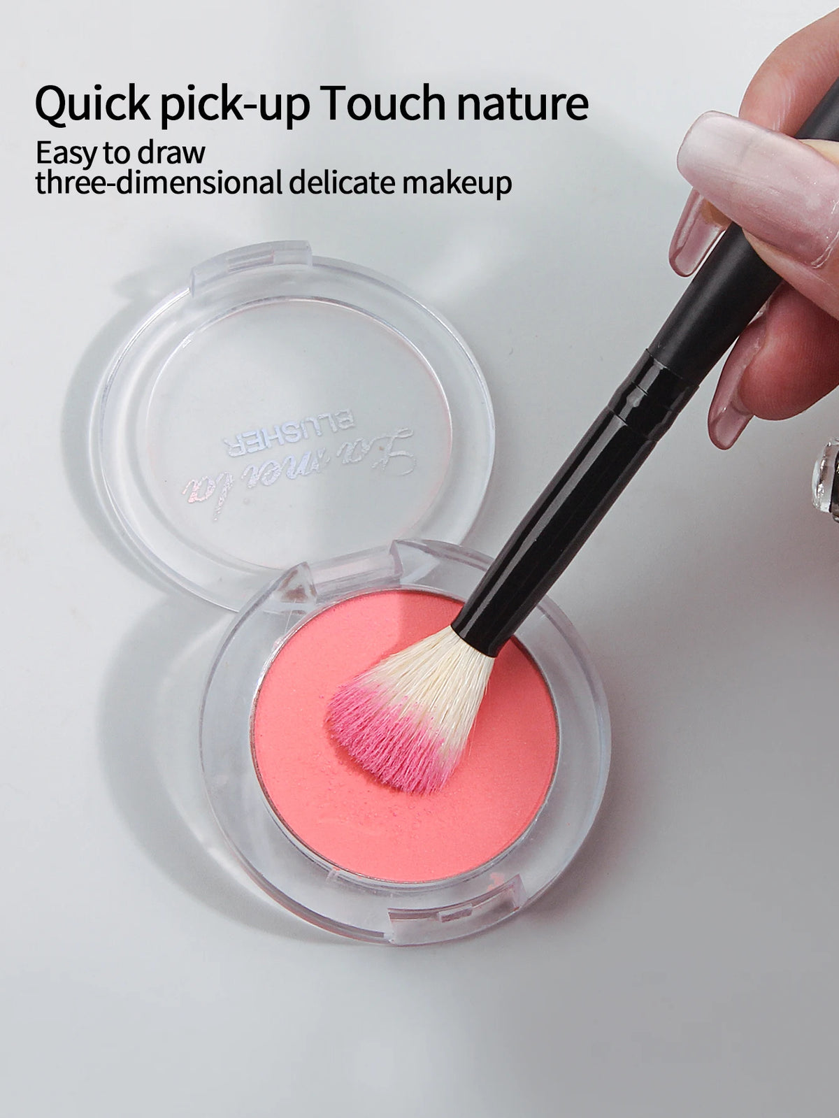 KOSSHOW 5-Pc Soft Makeup Brush Set | Highlighter & Blush Makeup Brush Set QXL