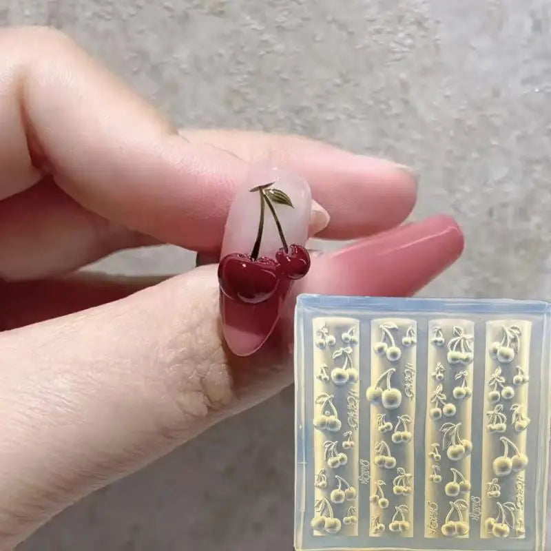 3D Rose & Butterfly Nail Art Silicone Mold | DIY Manicure Nail Art Mold QXL