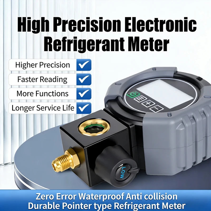 Digital Manifold Pressure Gauge 0–6000 kPa LCD HVAC Tester Manifold Pressure Gauge QXL