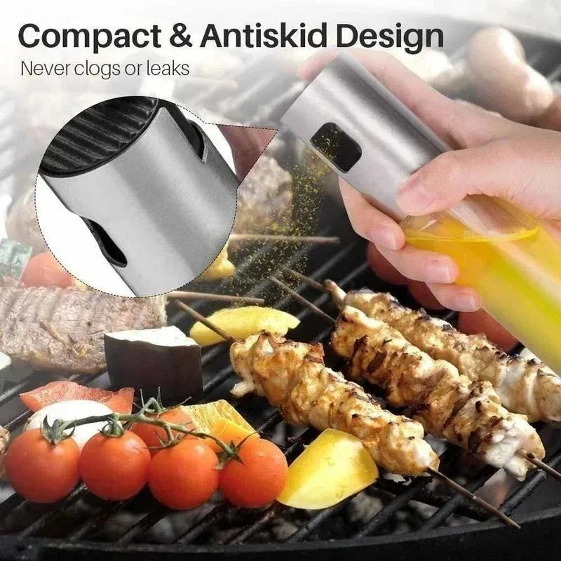 Glass Oil Spray Mister | Olive Oil Sprayer for Kitchen & BBQ Oil Spray Mister QXL