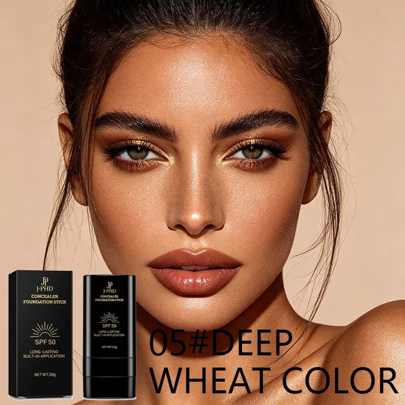 Matte Foundation Stick – Full Coverage Waterproof Concealer Foundation Stick QXL