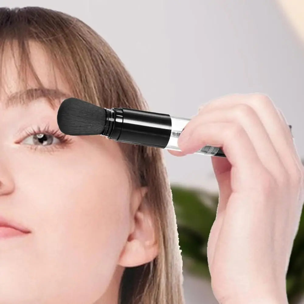 Refillable Press-Release Powder Brush | Travel Makeup Applicator Powder Makeup Brush QXL