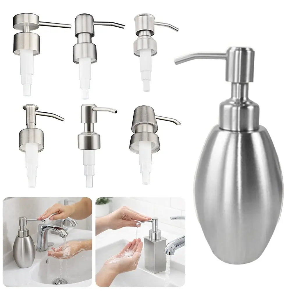 304 Stainless Steel Soap Pump Head | 28mm Lotion Dispenser Soap Pump Dispenser QXL