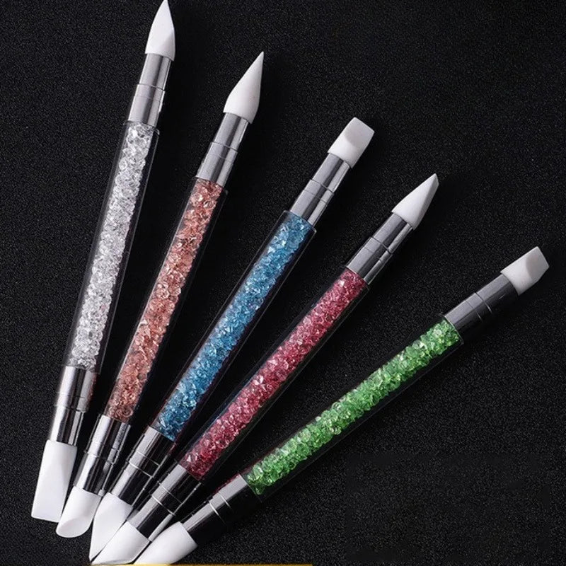 Double-Head Silicone Nail Art Pen | Embossing & Clay Tool Set Nail Art Pen Set QXL
