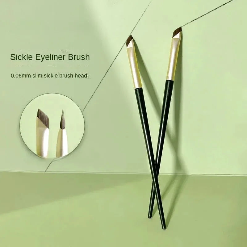Angled Eyeliner & Eyebrow Brush | Ultra-Thin Beveled 1-3 Pack Angled Makeup Brush QXL