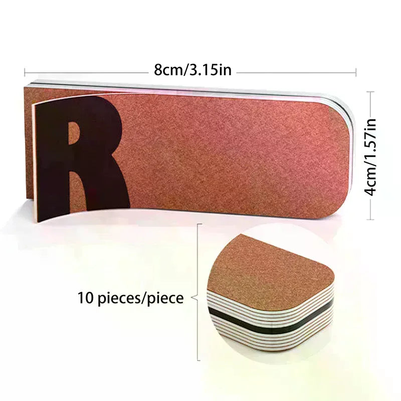 Eyebrow Pencil Sandpaper Sharpener – 10-Sheet Makeup Tool Pencil Sharpener Tool QXL