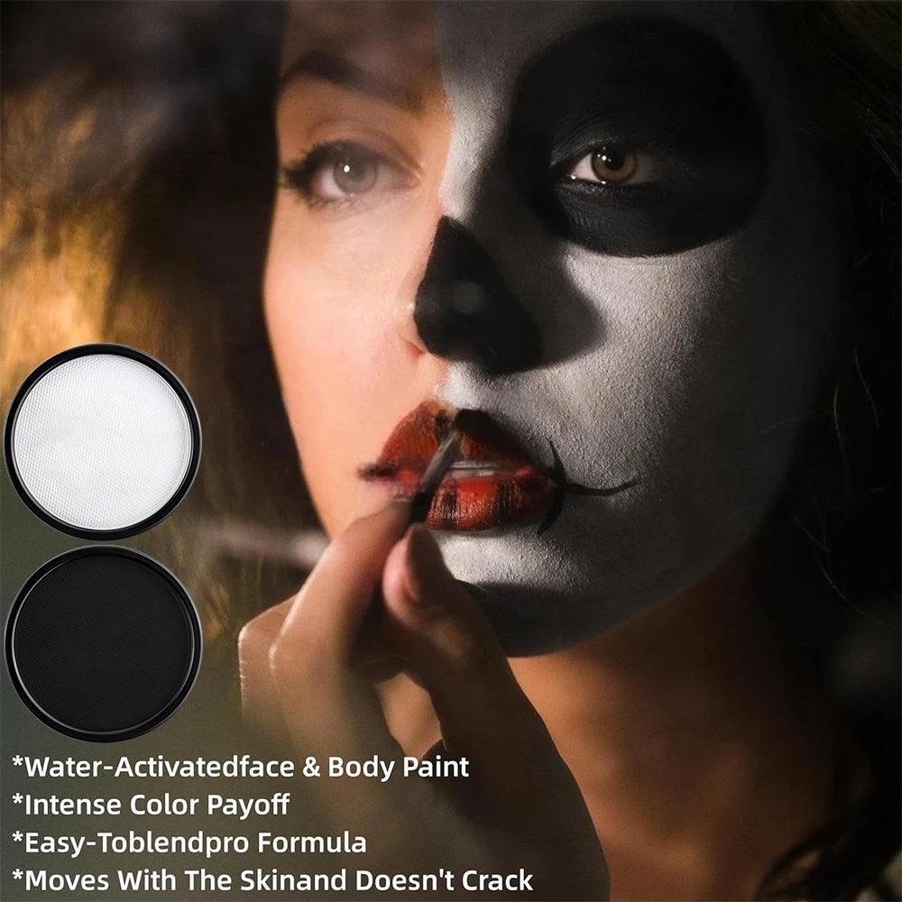 30g Water-Activated Face & Body Paint | Non-Toxic Halloween Face & Body Paint QXL