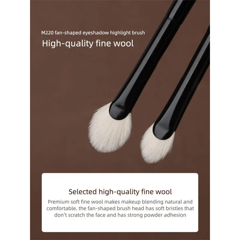 Fan-Shaped Eyeshadow Highlight Brush | Goat Hair Blending Eyeshadow Highlight Brush QXL