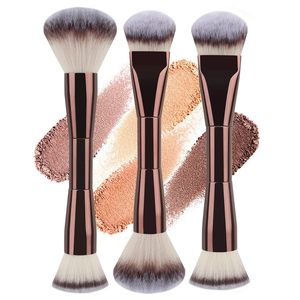 Double-Headed Makeup Brush | Foundation, Blush & BB Cream Makeup Brush QXL