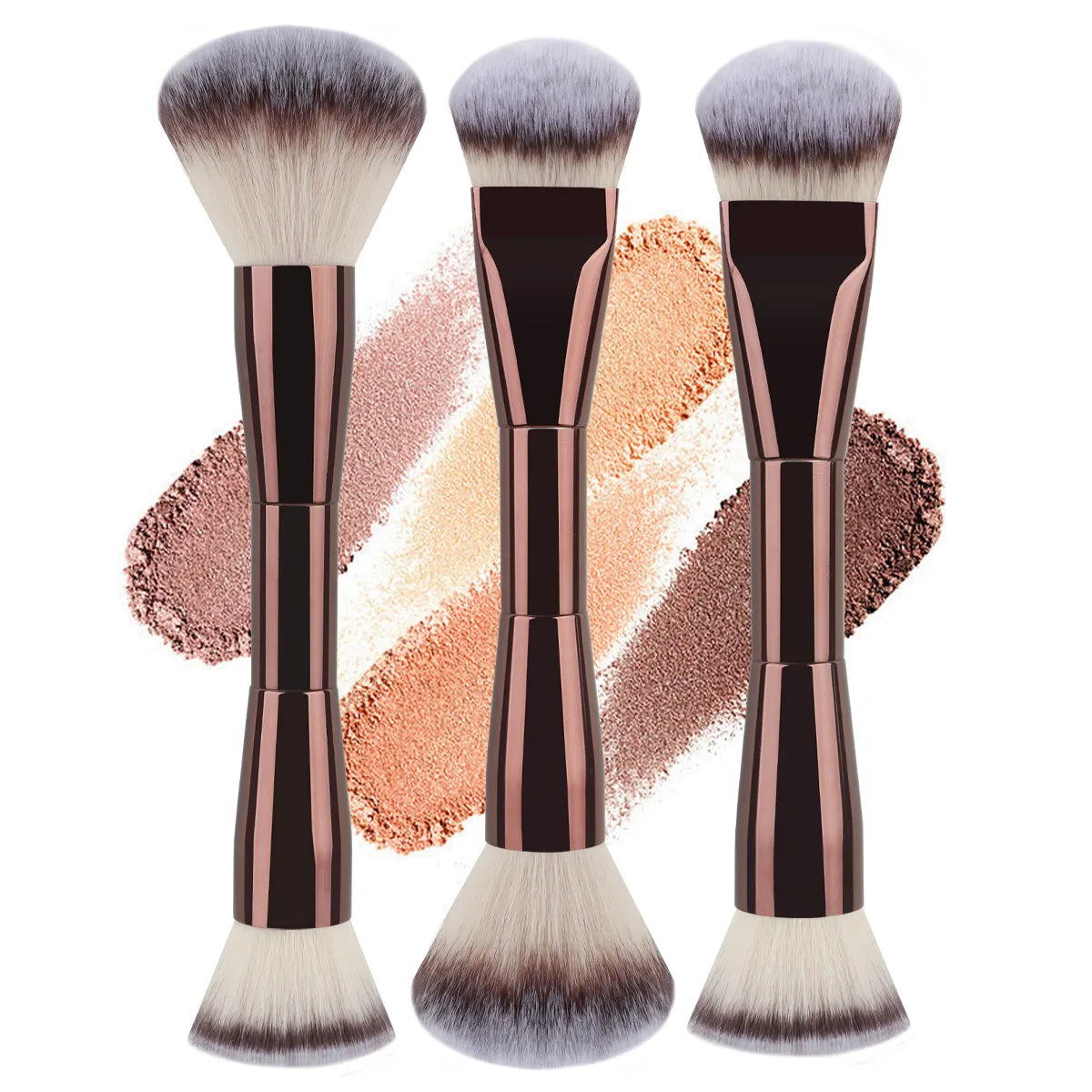 Double-Headed Makeup Brush | Foundation, Blush & BB Cream Makeup Brush QXL