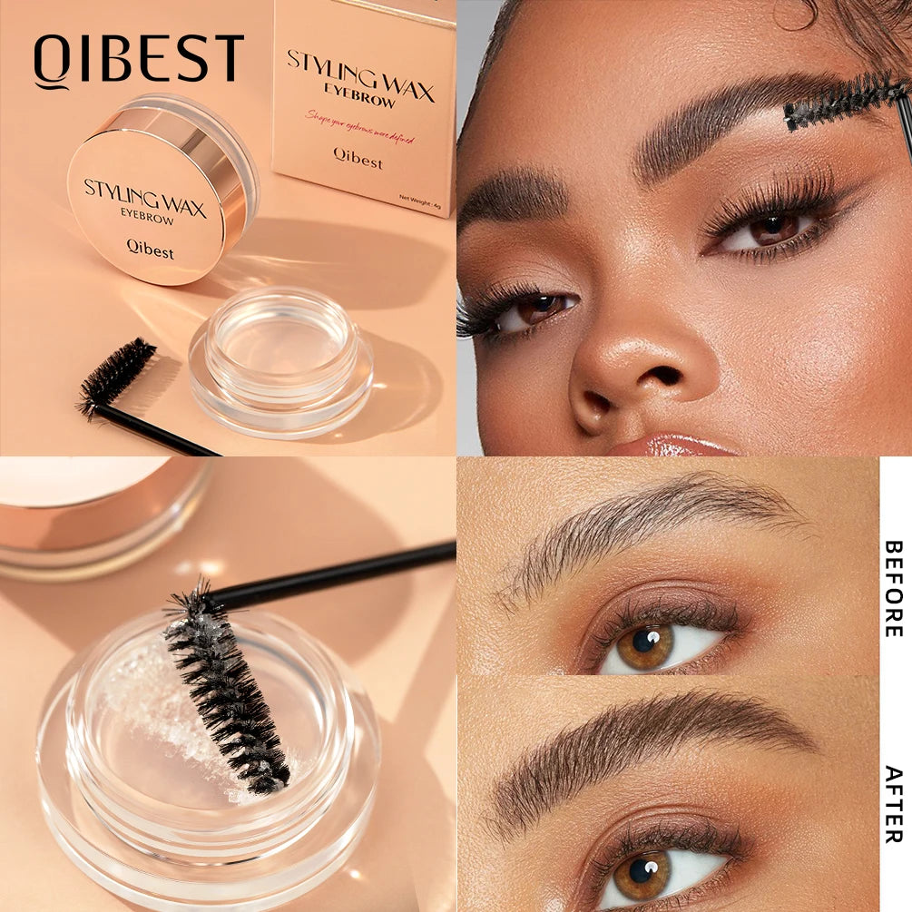 QiBest Transparent Eyebrow Gel Wax – Waterproof Brow Styler Eyebrow Styling Gel QXL