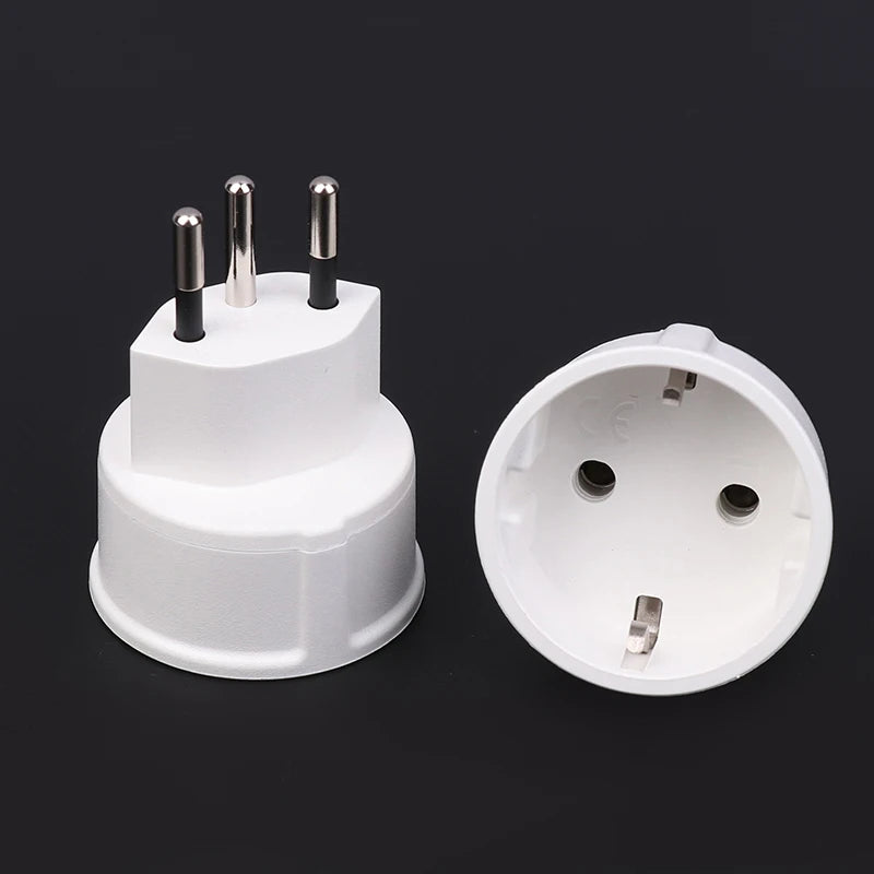 Swiss to French EU Plug Adapter | Type J 3-Pin Converter Plug Adapter QXL
