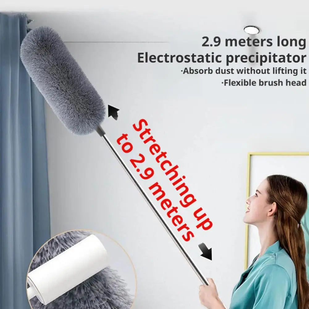 Telescopic Microfiber Duster | 2.9m Extendable Pole Telescopic Duster QXL