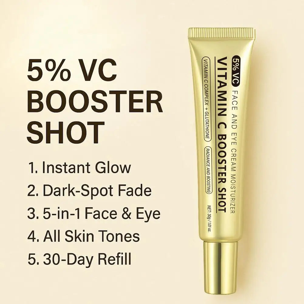 Vitamin C Booster Serum – Niacinamide, Glutathione & Vitamin E Brightening Face Serum QXL