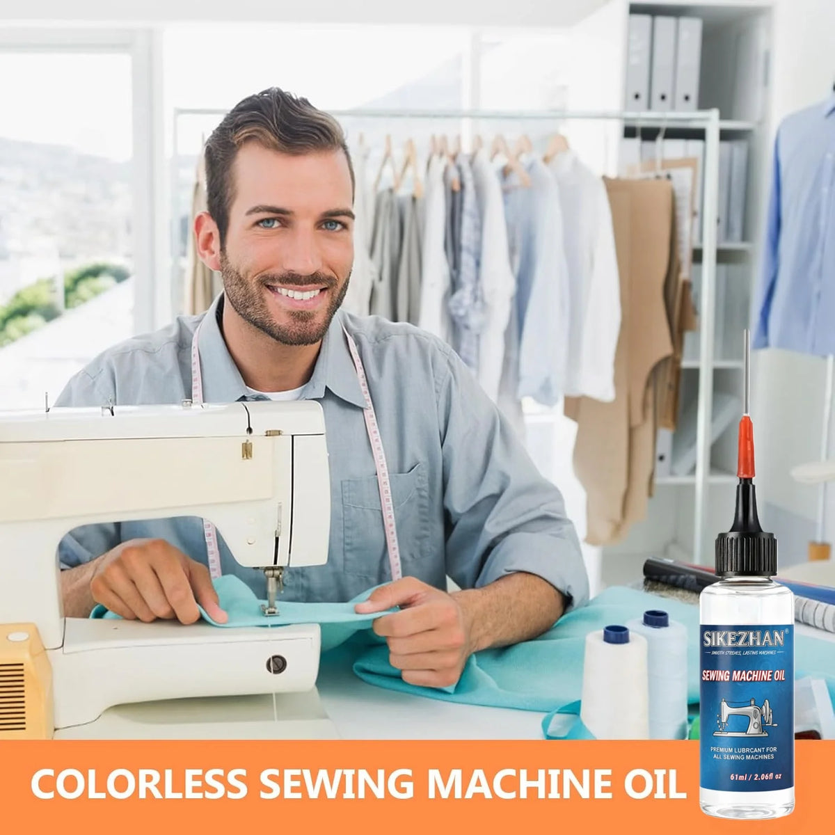 SIKEZHAN Sewing Machine Oil | Precision Needle Lubricant 61ml Machine Lubricant Oil QXL