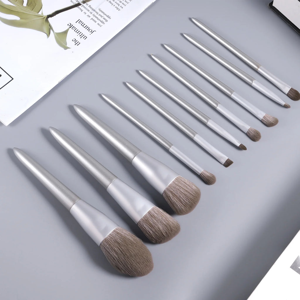 Wooden Handle Synthetic Eyeshadow Makeup Brush Set Kit Eyeshadow Brush Set QXL