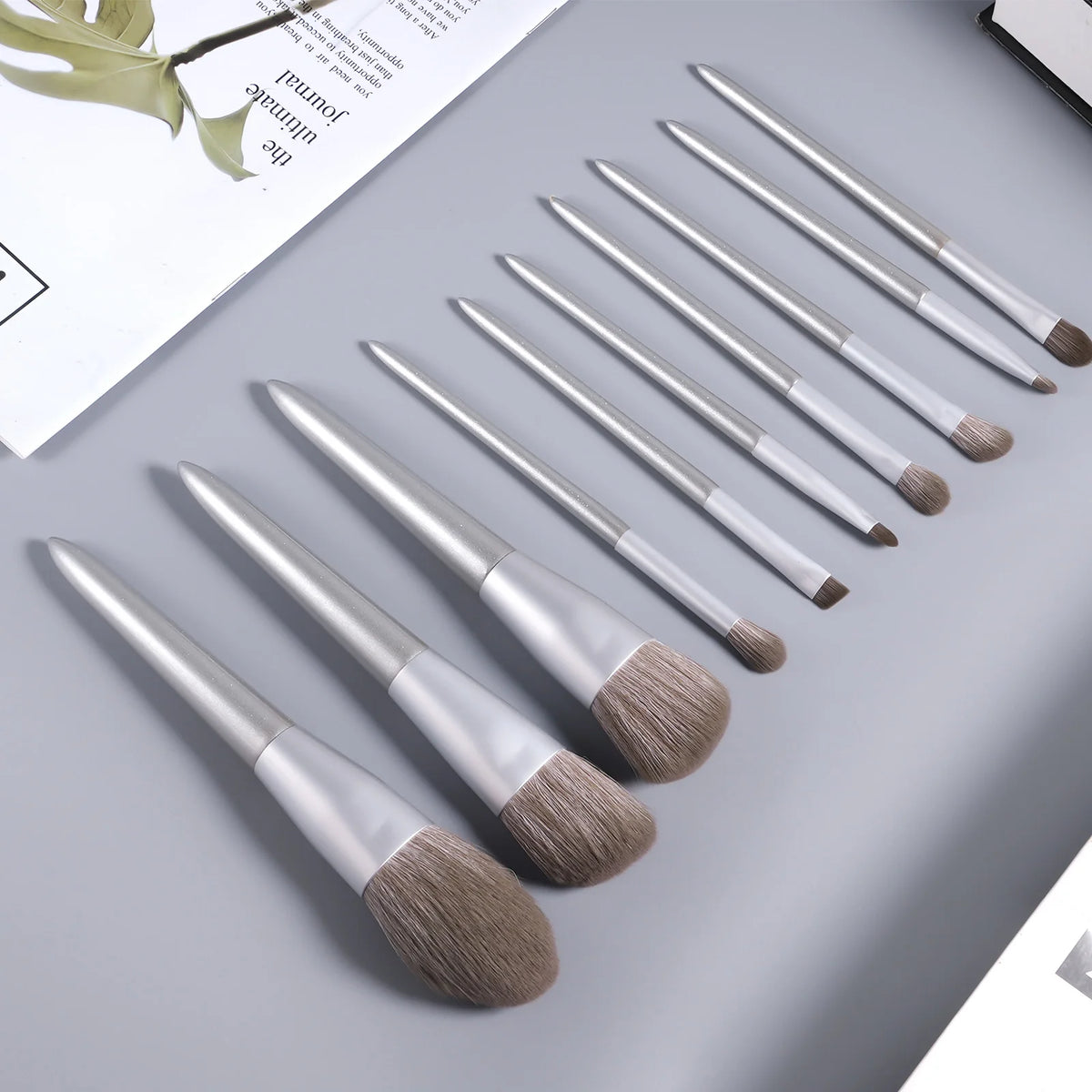 Wooden Handle Synthetic Eyeshadow Makeup Brush Set Kit Eyeshadow Brush Set QXL