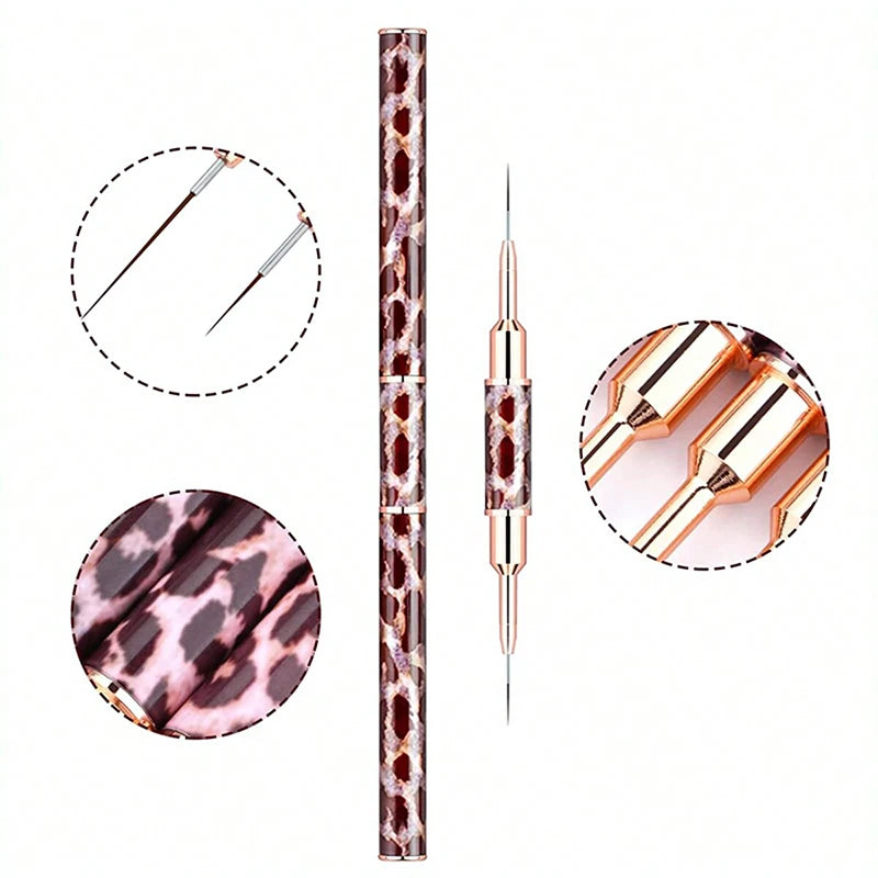 Double-Head Nail Art Liner Brush | Stripe & Detail Pen Nail Art Liner Brush QXL