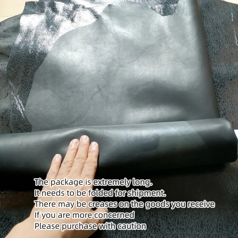 Cracked Vegetable-Tanned Sheepskin Leather 0.7–0.8mm DIY DIY Leather Fabric QXL