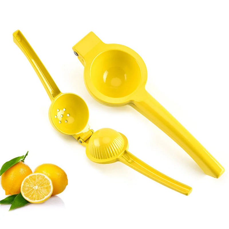 Manual Citrus Juicer & Lemon Squeezer | Stainless Steel Yellow Manual Citrus Juicer QXL