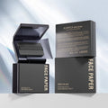 100-Pack Bamboo Charcoal Oil Blotting Sheets with Mirror Oil Blotting Sheets QXL Black carbon