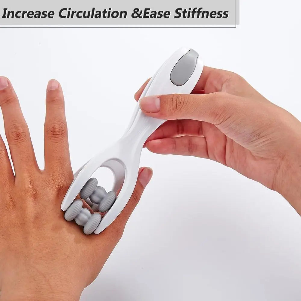 Dual-Row Roller Finger Massager | Portable Acupressure Tool Finger Roller Massager QXL