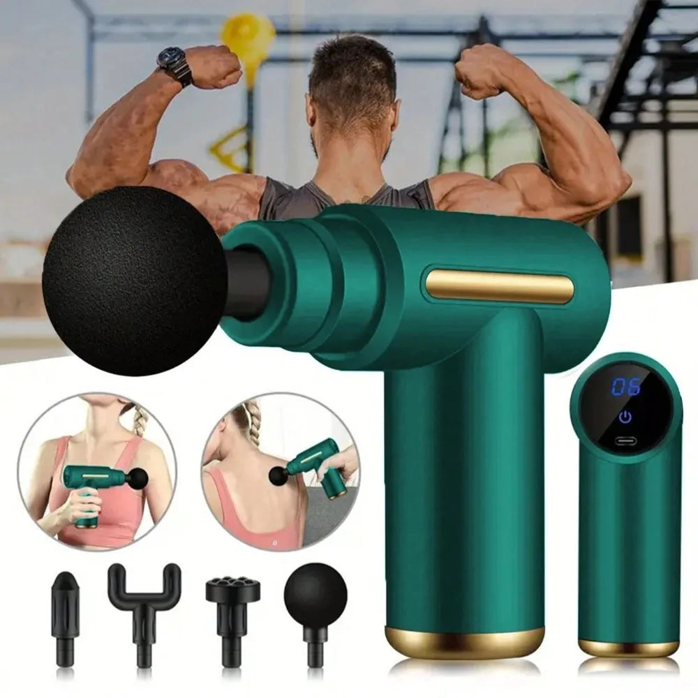 Portable Electric Fascia Massage Gun | Muscle Recovery Tool Percussion Massage Gun QXL