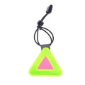 Reflective Triangle Patch for Night Cycling Visibility | PVC Reflective Safety Sticker QXL Fluorescent yellow