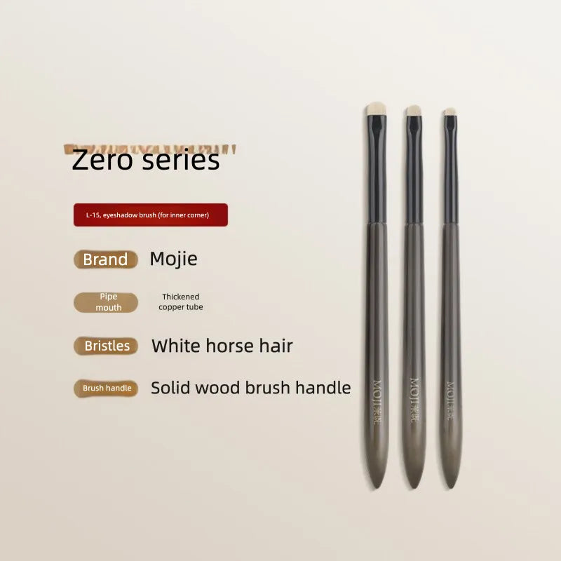 Moji L15 Flat Eyeshadow Brush | Under-Eye Detail Brush Eyeshadow Detail Brush QXL L15 Combination