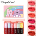 Dragon Ranee 6-Pc Hydrating Lip & Cheek Gloss Set | Mini Lip Dye Lip & Cheek Gloss Set QXL 01