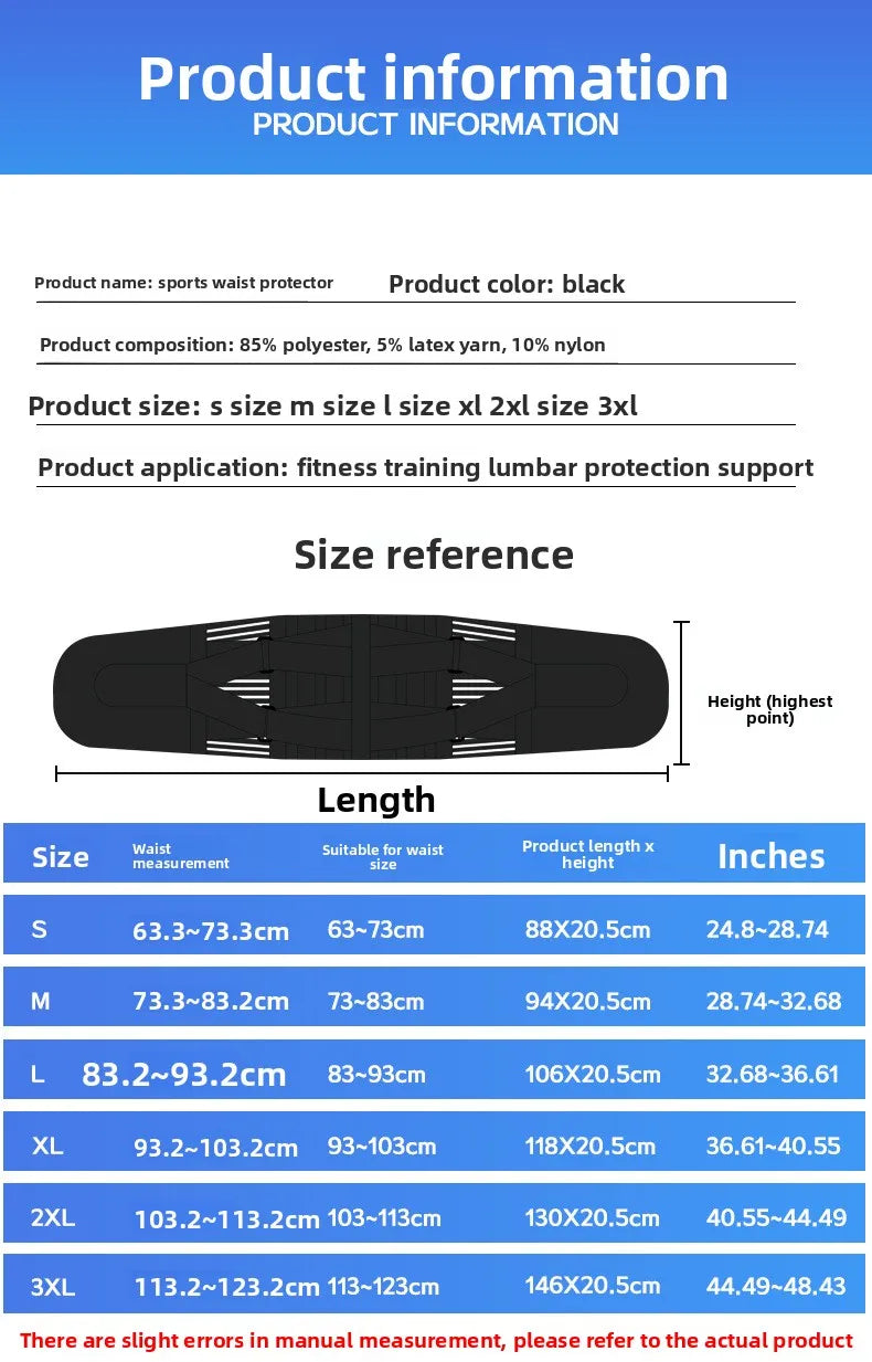 Lower Back Brace 6 Stays | Breathable Lumbar Support Belt Lumbar Support Brace QXL