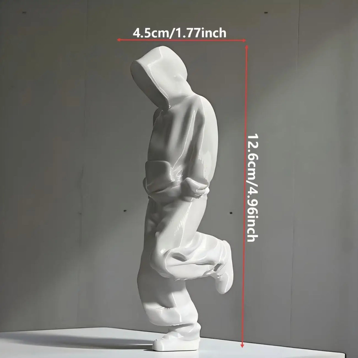 Faceless Thinker Statue Set – Black & White Minimalist Decor Decorative Figurine QXL
