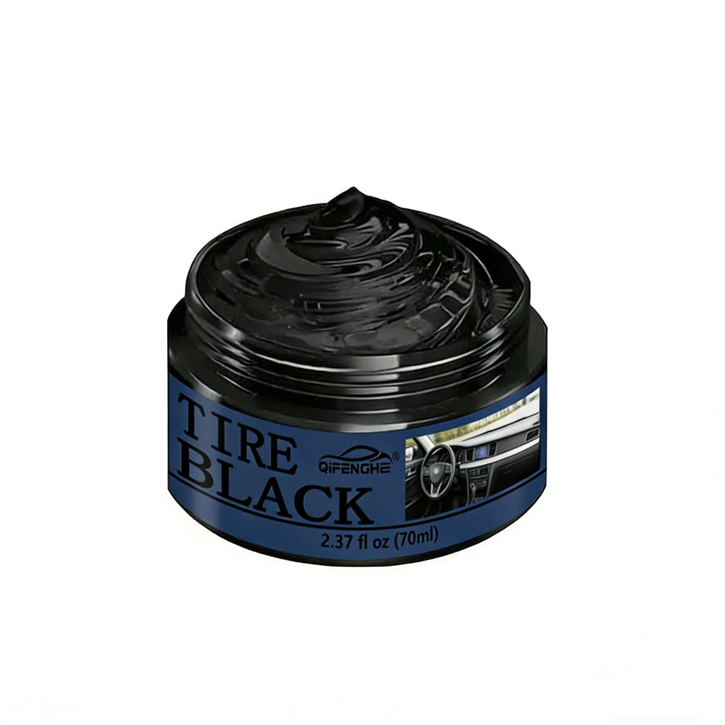 QIFENGHE 70ml Tire Black Cream | Restore Gloss & Protect Rubber Tire Black Cream QXL