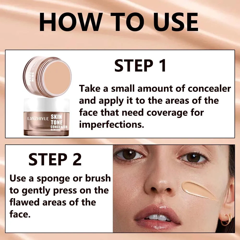 Waterproof Concealer Cream | 6 Shades | 24H Full Coverage Concealer Cream QXL