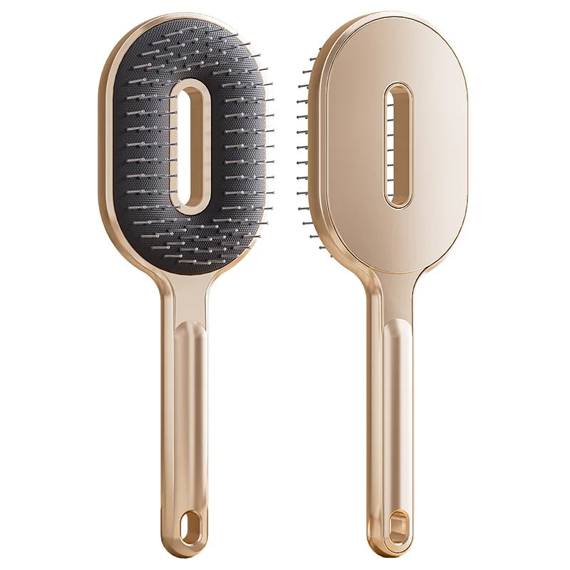 Anti-Static Air Cushion Paddle Brush | Steel Round-Tip Pins Air Cushion Brush QXL