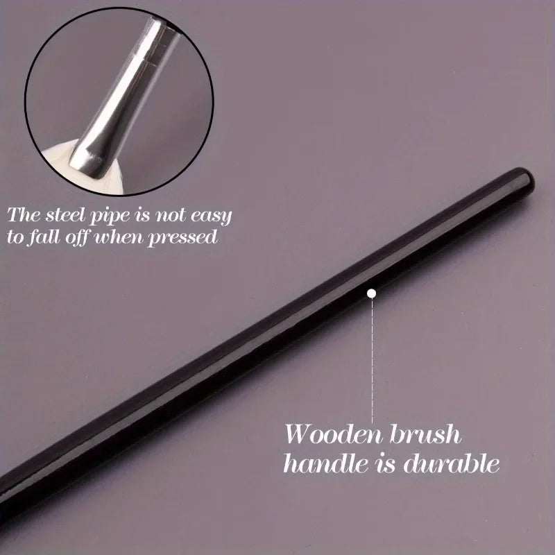 White Fan Highlighter Makeup Brush – Ultra Soft Fluffy Bristles Fan Highlighter Brush QXL
