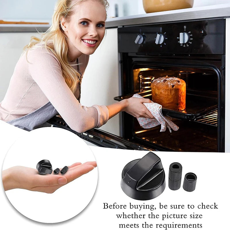 4-Pack Universal Gas Stove Control Knobs | Oven & Hob Fit Stove Replacement Knobs QXL