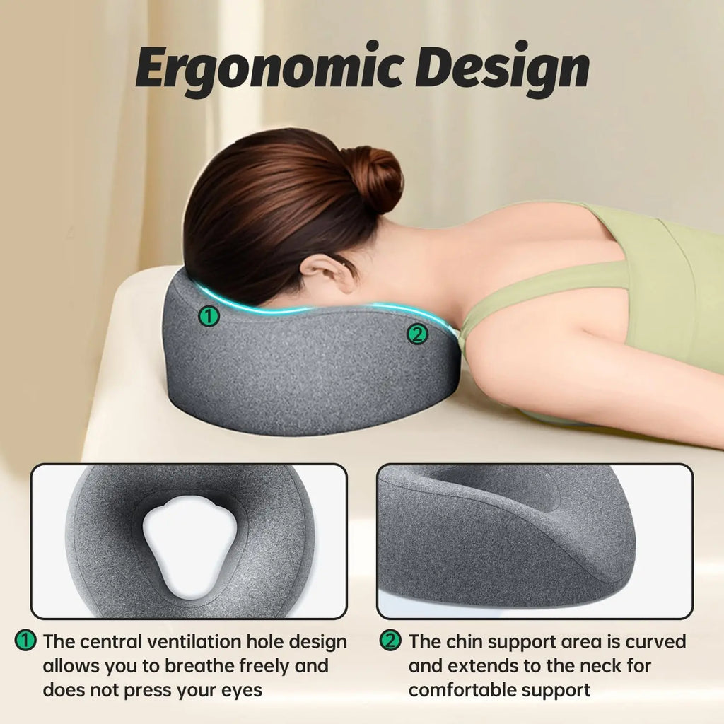 Memory Foam Facial Bed Pillow – Spa & Massage Face Cushion Spa Face Cushion QXL