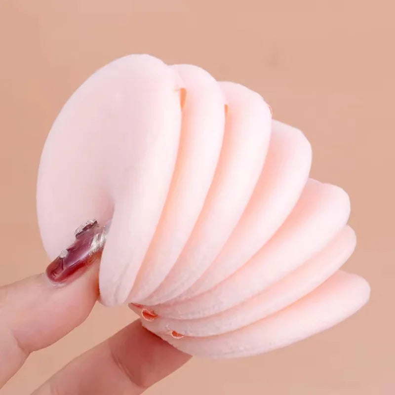 5/10-Pack Velvet Makeup Powder Puffs | Double-Sided Sponge Makeup Powder Puff QXL