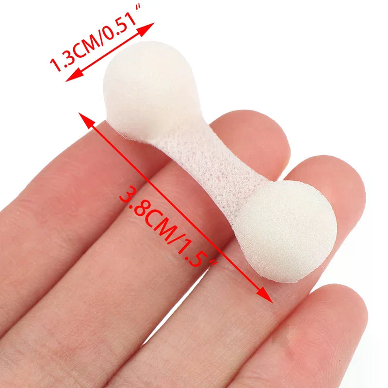 50-Pack Spray Tan Nose Filters | Sponge Nasal Plugs Black & White Disposable Nose Filters QXL