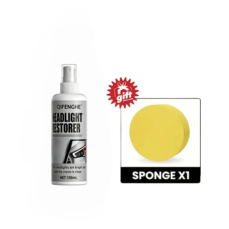 100ml Car Headlight Restorer Spray – Yellowing & Oxidation Remover Headlight Restorer Spray QXL